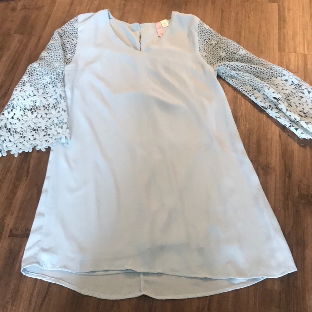 Light blue lace dress